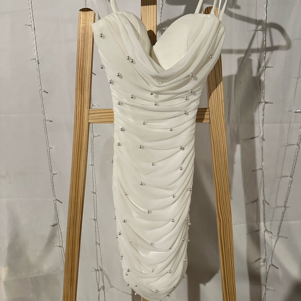 Windsor White Beaded Dress